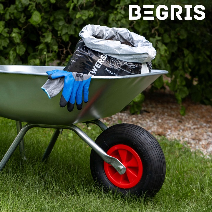 TACZKA OGRODOWA BUDOWLANA MOCNA OCYNKOWA WÓZEK OGRODOWY 120L LEKKA TACZKI