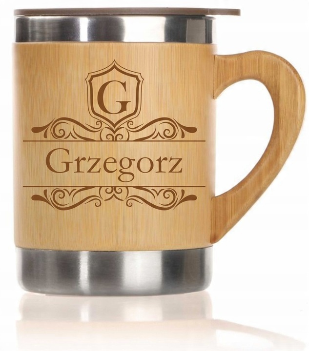 Bambusowy kubek termiczny 300 ml | Kol