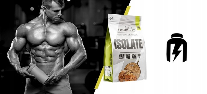 Izolat Białka BIAŁKO 700 g wpi Whey Protein Isolate Ciastko ISO HIRO