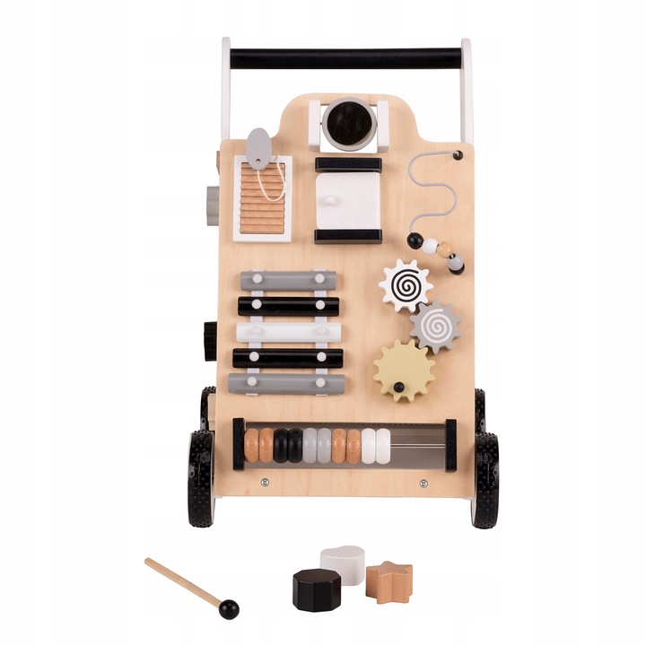 Drewniany chodzik interaktywny pchacz Dla Dzieci KiddyMoon WK-001