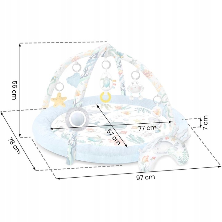 Mata edukacyjna interaktywna Ocean Nukido - niebieska