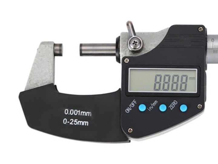 MIKROMETR ELEKTRONICZNY NONIUSZOWY 0-25mm/0.001 mm