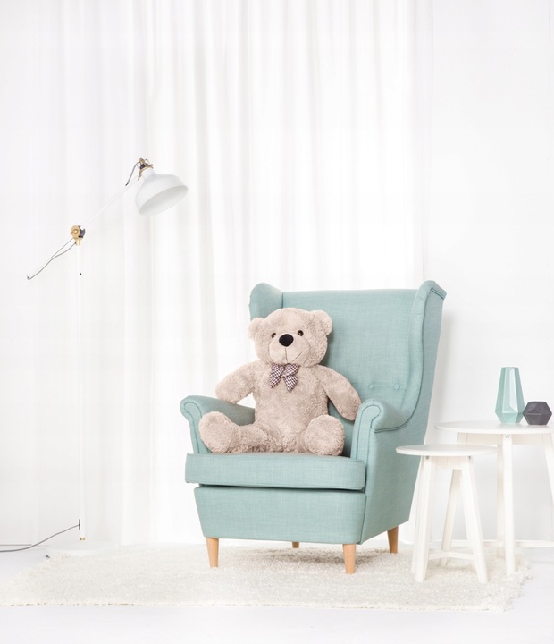 DUŻY WIELKI MIŚ PLUSZOWY PLUSZAK PRZYTULANKA 90CM CLASSICO SZARY