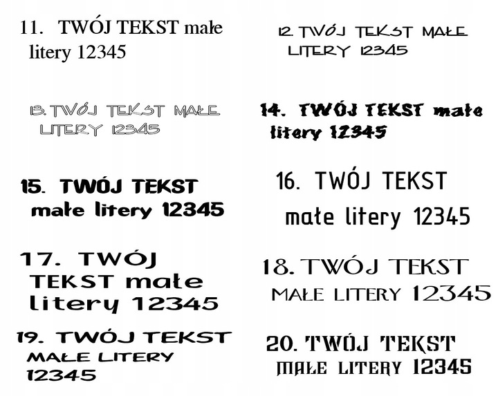 KOSZULKA Z WŁASNYM NADRUKIEM NAPIS LOGO TEKST 3XL