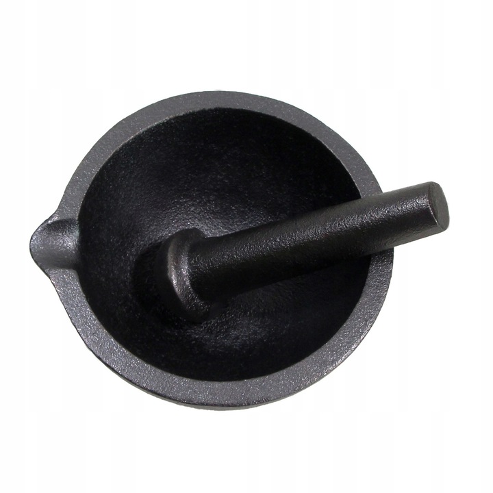 MOŹDZIERZ ŻELIWNY KUCHENNY Z TŁUCZKIEM DO PRZYPRAW ZIÓŁ TŁUCZEK UBIJAK