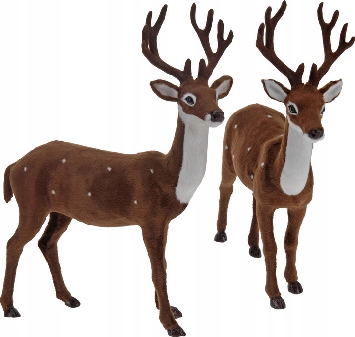 Dekoracja jeleń stojący - 37 cm