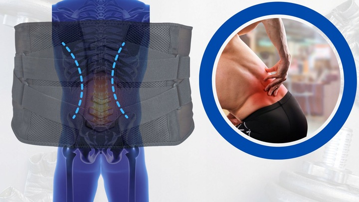 PAS LEDZIOWY na kręgosłup lędźwiowy na dyskopatię ORTOPEDYCZNY do pracy XL