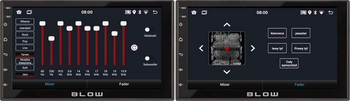 RADIO SAMOCHODOWE ANDROID 12 BLUETOOTH CARPLAY ANDROID AUTO MIRROR LINK