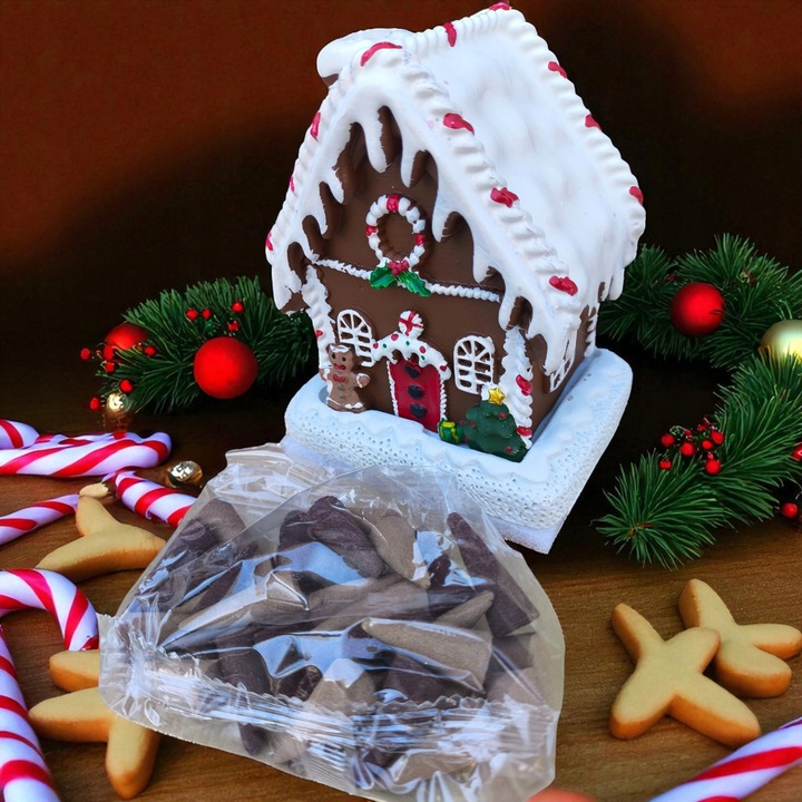 Kominek zapachowy świąteczna figurka domek Podstawka pod kadzidełka