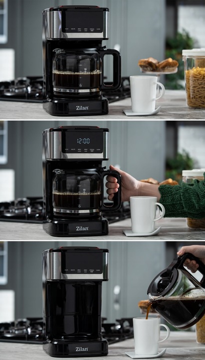 EKSPRES DO KAWY PRZLEWOWY 900W 1800ML PANEL DOTYKOWY