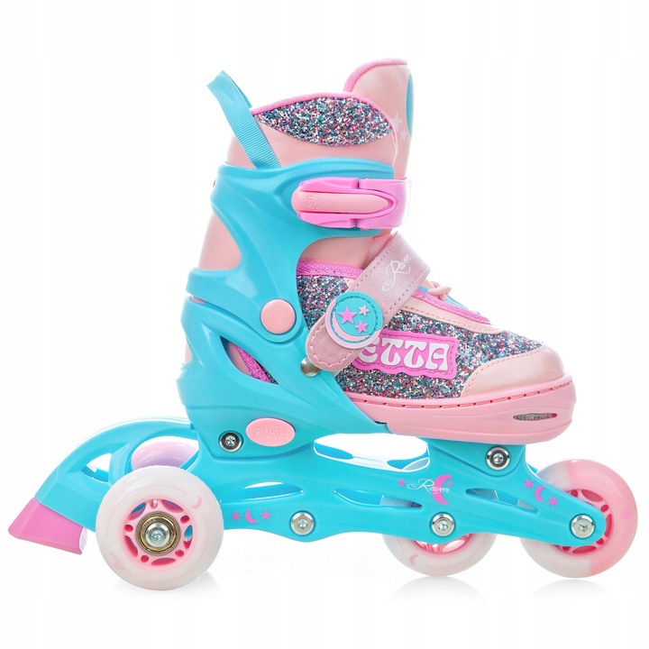 Rolki Wrotki Regulowane 3w1 RAVEN Etta 30-33 Kółka LED