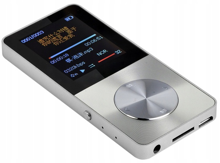 Odtwarzacz MP4 T1 8GB głośnik microSD MP3 różowy