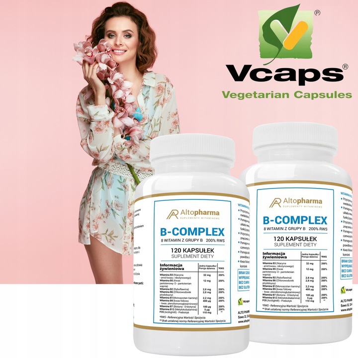 Witamina B-200ComplexB6 B9 B1 B2 B5 B7 B12 B3 240k