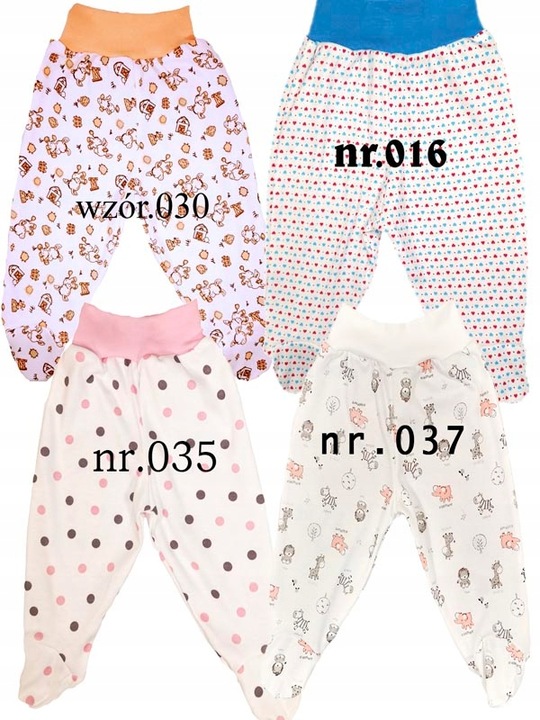 Półśpiochy półśpioszki 100% bawełna POLSKIE 62 cm