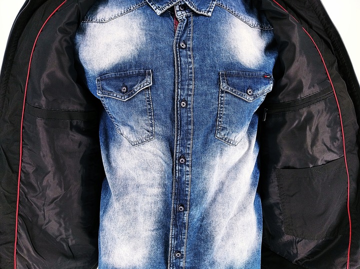 KURTKA MĘSKA PRZEJŚCIOWA PROSTA CIEMNA 3717 M