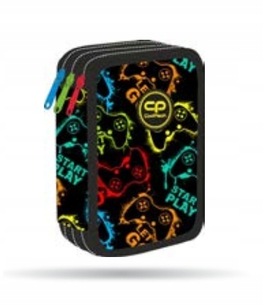 CoolPack Piórnik szkolny trzykomorowy z wyposażeniem Gradient Lemon