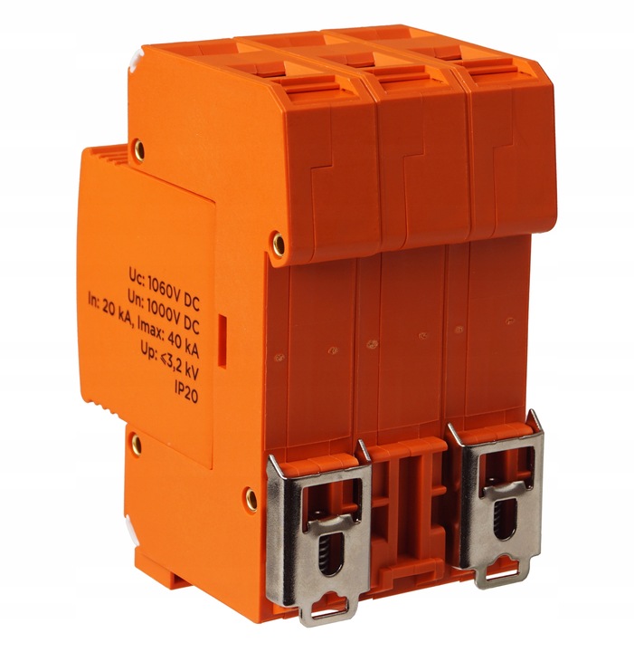 OGRANICZNIK OCHRONNIK PRZEPIĘĆ PRZEPIĘCIOWY FOTOWOLTAIKA 1000V DC 3P B+C