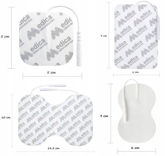 ELEKTROSTYMULATOR TENS EMS ELEKTRODY 3 RODZAJE+BAT