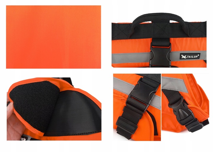 KAPOK dla Psa do Pływania Kamizelka Ratunkowa do Wody z Odblaskami roz. L