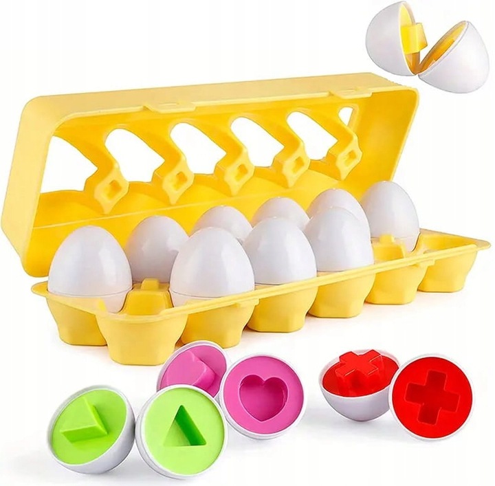 UKŁADANKA LOGICZNA SMART JAJKA SORTER KSZTAŁTY MONTESSORI