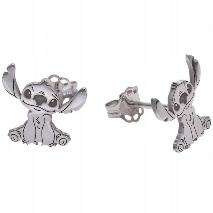 Srebrne kolczyki Stitch, Srebro925