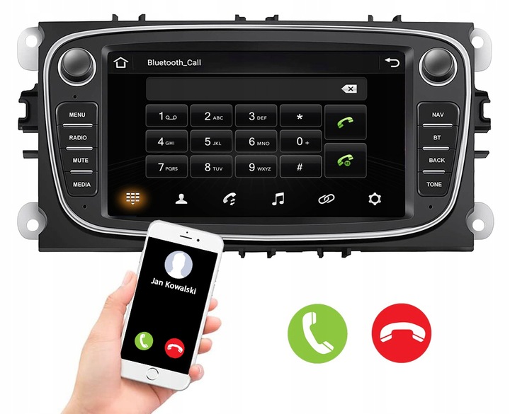 RADIO 7" DO FORD MONDEO FOCUS ANDROID CANBUS