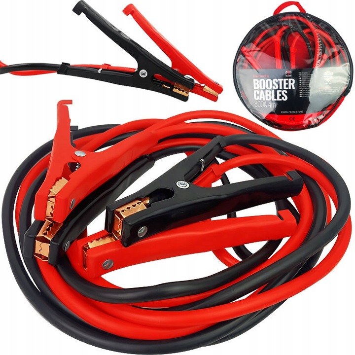PRZEWODY ROZRUCHOWE DO AKUMULATORA 800A 4M GRUBE KABLE SOLIDNE