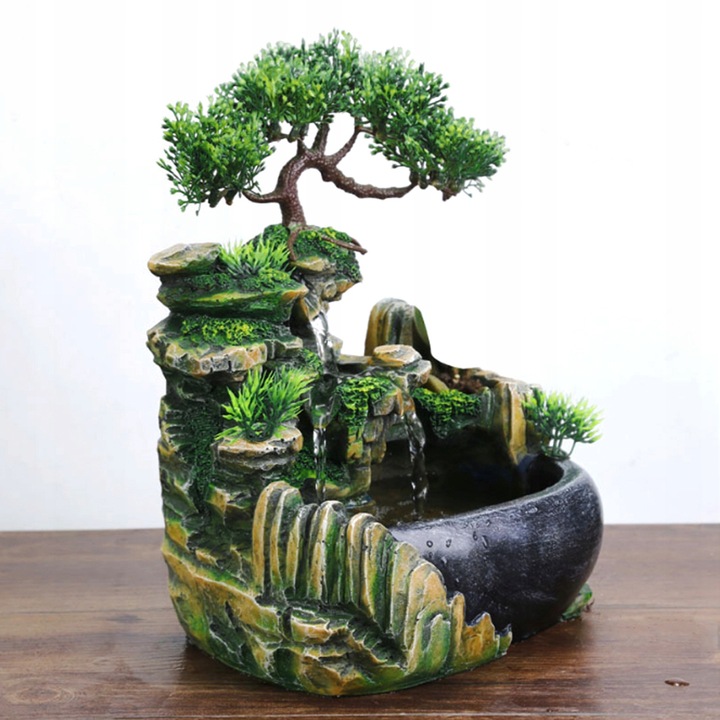 FONTANNA DOMOWA DRZEWKO BONSAI WODOSPAD LED