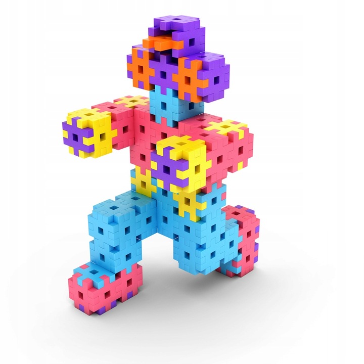 KLOCKI WAFLE KONSTRUKCYJNE MELI Basic 150 El MINI PUZZLE GOFRY EDUKACYJNE