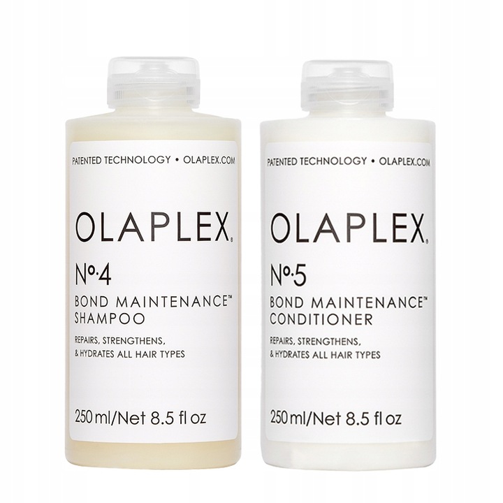 OLAPLEX NO. 4 SZAMPON NO. 5 ODŻYWKA ZESTAW ODBUDOWUJĄCY WŁOSY