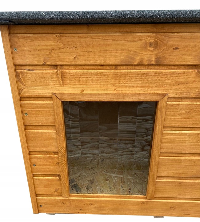 Buda dla Psa Premium Ocieplona Podłoga i Dach 2XL 96 x 65 Teak