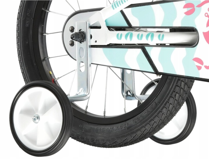 Rower dziecięcy 16" KROSS Mini 3.0 biały seledynowy R24