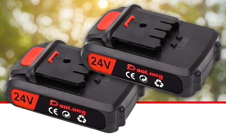 Piła Łańcuchowa Akumulatorowa 6" Do Gałęzi Drewna 2x Akumulator Wydajna