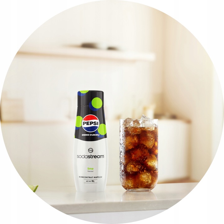 Zestaw Syrop do wody SodaStream PEPSI LIME Zero 2x440 ml + Torba GRATIS