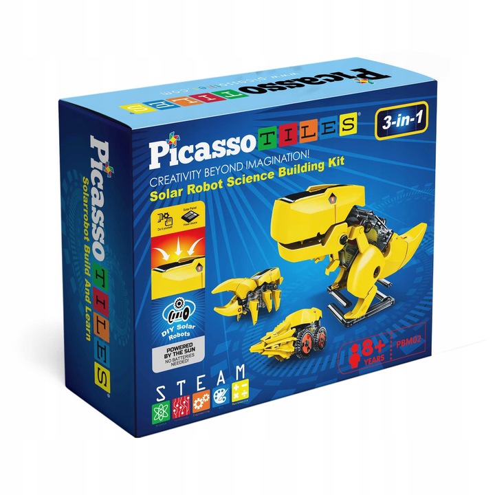 Robot solarny interaktywny 3w1 3 roboty zasilany słońcem edukacyjny