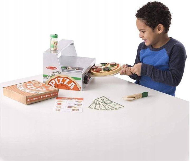 Pizza z piecem Zestaw do zabawy z dodatkami na Prezent Melissa and Doug