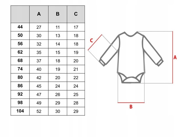 2-pak BODY KOPERTOWE rozpinane DŁUGI RĘKAW 74