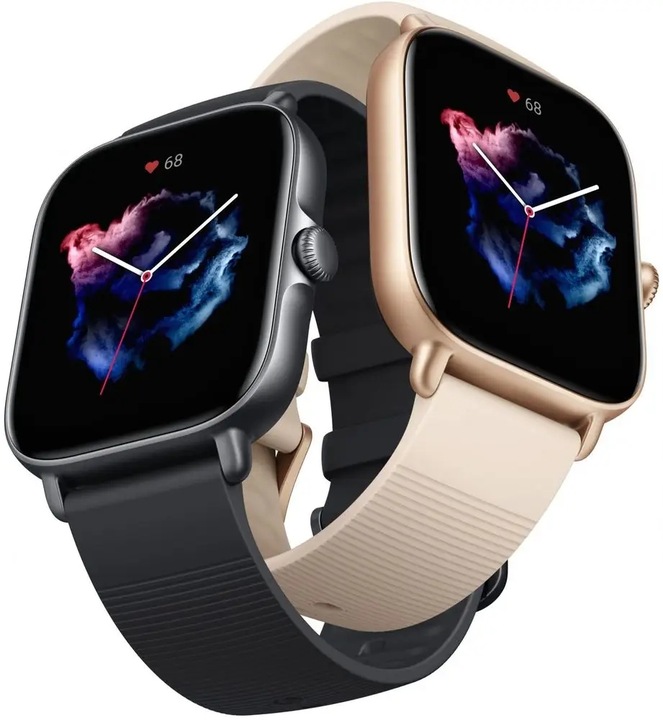 Czarny Smartwatch AMAZFIT GTS 3