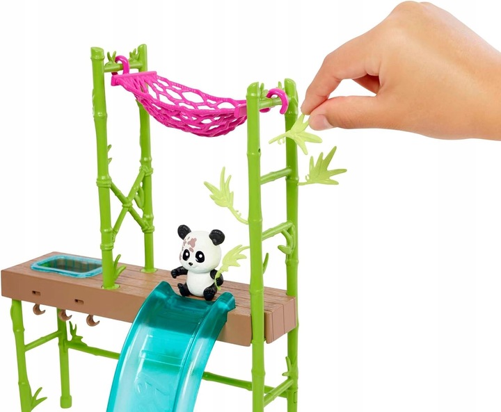 LALKA BARBIE WETERYNARZ ZESTAW OPIEKA NAD PANDAMI + AKCESORIA