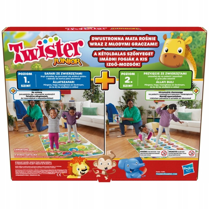 HASBRO Gra zręcznościowa Twister Junior 2W1 F7478