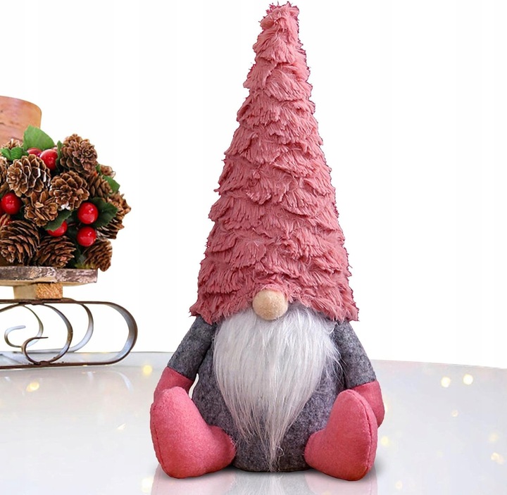 Zestaw Skrzatów Gnomów Świątecznych Pod Choinkę Krasnale Ozdobne 4 Sztuki