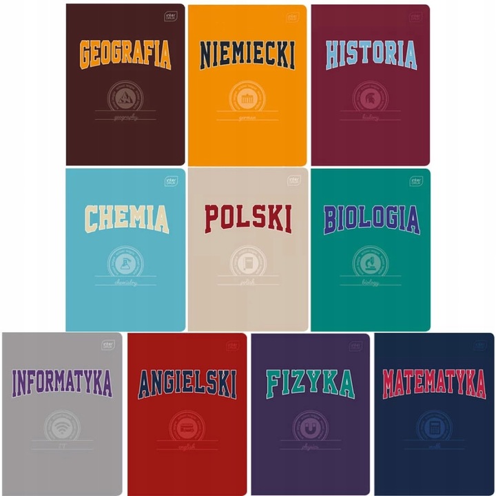 BIC WYPRAWKA SZKOLNA ZESZYTY TEMATYCZNE ZESTAW DO SZKOŁY klasa 4-8