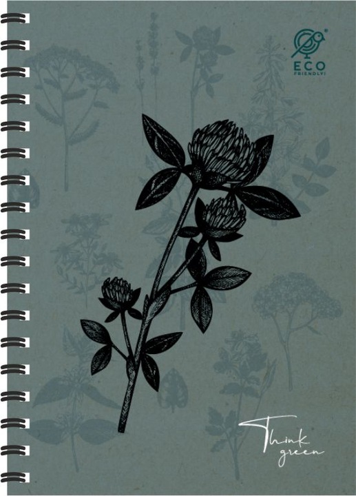 5x Kołozeszyt A4/80 kratka spirala GRUBA Podkładka