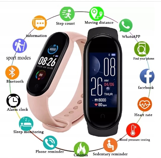 SMARTWATCH zegarek SPORT inteligentna bransoleta