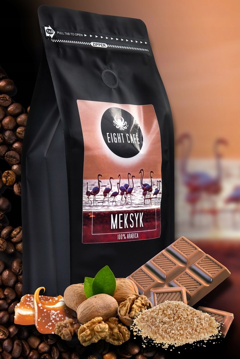Kawa Mielona Świeżo Palona 100% Arabica Meksyk 500G Eight Cafe