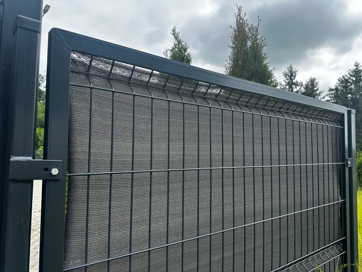 Siatka cieniująca 90% grafitowa maskująca 1,5x10m na płot ogrodzenie