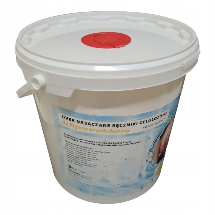 Ręczniczki do mycia wymion wiaderko 1000szt. Over