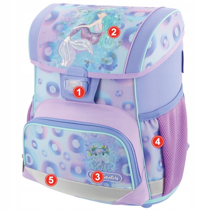 TORNISTER SZKOLNY HERLITZ LOOP PLUS MYSTIC MERMAID DLA DZIEWCZYNKI