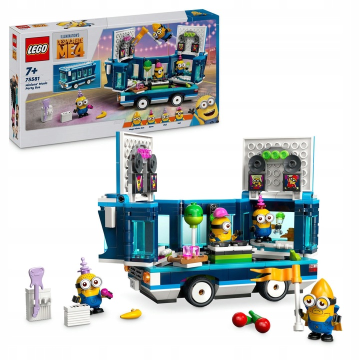 LEGO 75581 MINIONKI Imprezowy autobus Zestaw Klocki 7 lat na Prezent +Torba