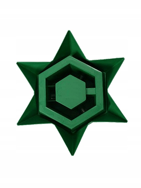 STOJAK CHOINKOWY GWIAZDA DLA CHOINEK DO 2 METRÓW ZIELONY